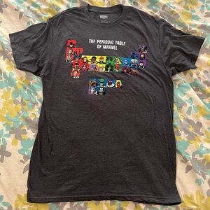 3/$20 The Periodic Table of Marvel Tee